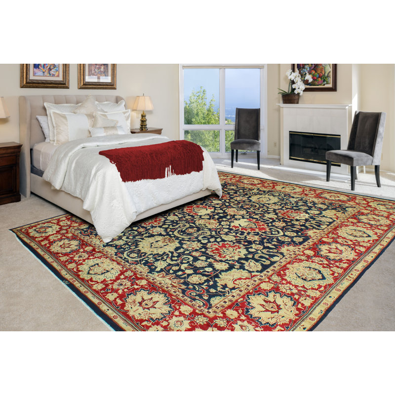 Tapis bleu marine pak-persan Allura