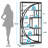 Pharr Geometric Bookcase-311749391