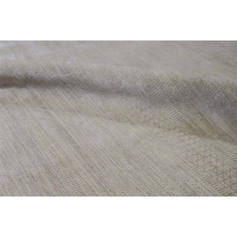 Tapis ivoire et doré de haute qualité noué à la main