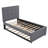 Acquaviva Linen Upholstered Platform Bed With Headboard And Trundle, Bed Frame-1441858551
