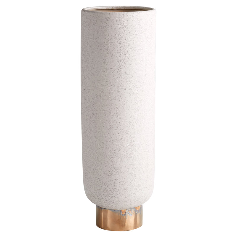 Clayton Ceramic / Porcelain Table Vase, 20" H x 6.5" W x 6.5" D