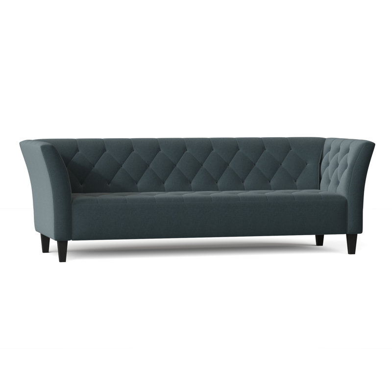 Carruth Upholstered 91'' Sofa, Gypsy Blue Goblin Performance Microfiber