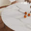 Ensemble de table de salle à manger à piédestal de taille moyenne avec chaises ergonomiques en similicuir-130030578-130030583-130030585