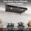 Hotte sous un meuble à conduit 42 pouces avec télécommande à 4 vitesses en acier inoxydable noir et contrôle tactile avec lumières DEL-122239933-122239934