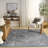 Nourison Botanical Washables 5' x 7' Charcoal Multicolor Modern Indoor Rug-1523198674-1522869846