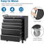 Coffre à outils à 5 tiroirs avec roulettes et système de verrouillage, armoire de rangement portable pour outils