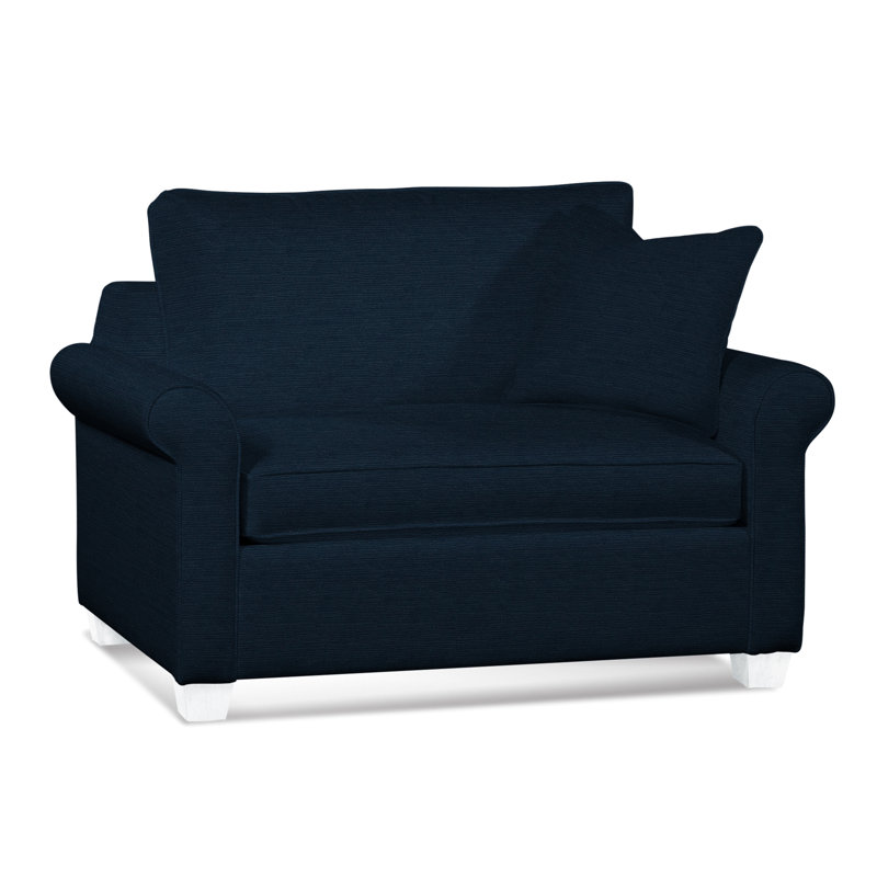 Park Lane Sleeper Sofa, Kensington Spa; 0611-56, Gel Memory Foam Mattress, Frost White Finish