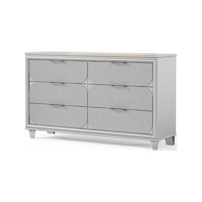 Sheridan Contemporary Dresser, Silver