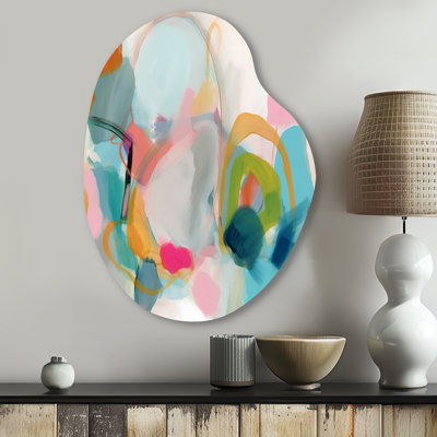 Crystalina - Minimalism Unique Shape Metal Wall Decor, Modern Freeform Metal Art Print