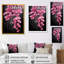 Fuchsia rose sur fond rose - Art mural fuchsia-1077470365-1077470354