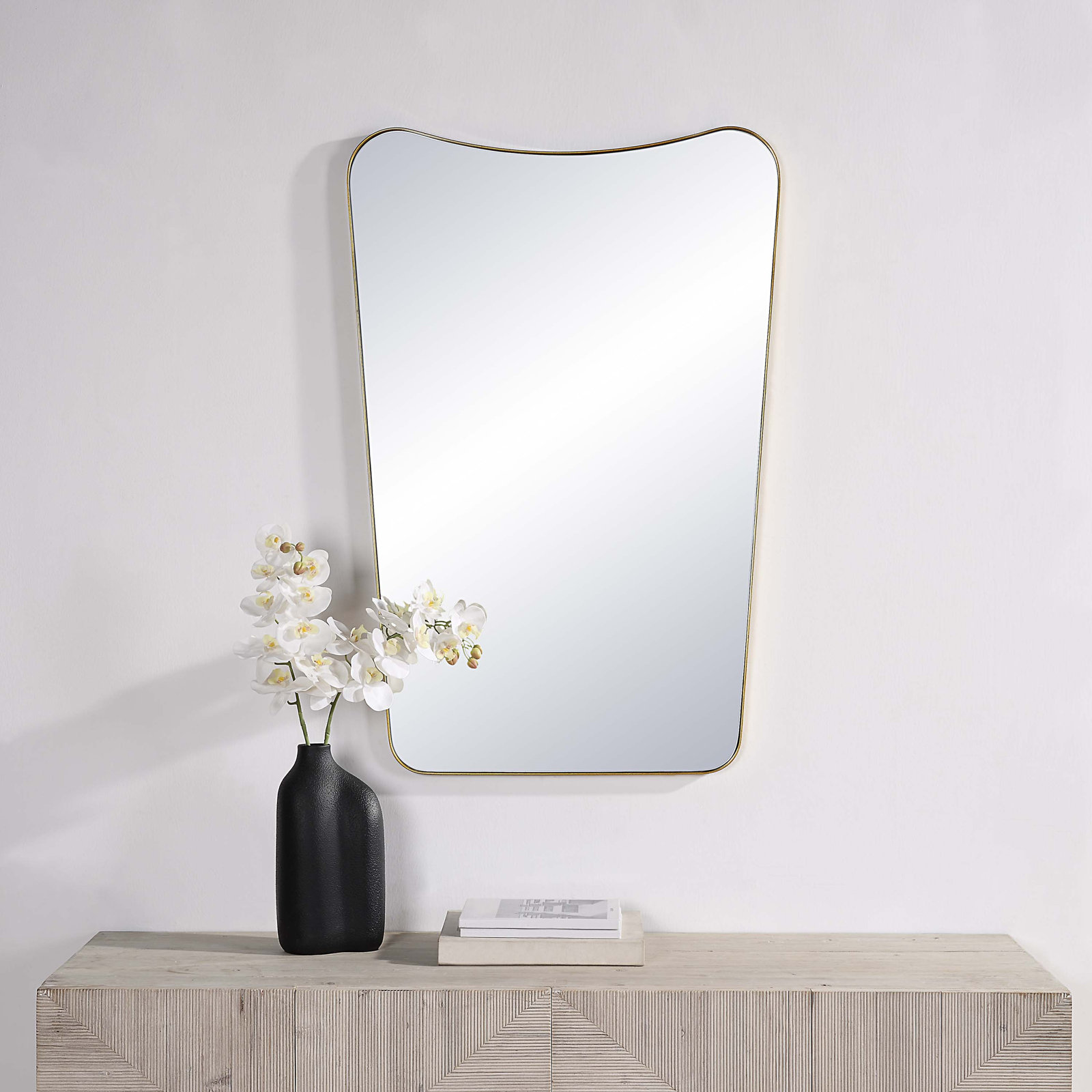 Adna Metal Curved Wall Mirror