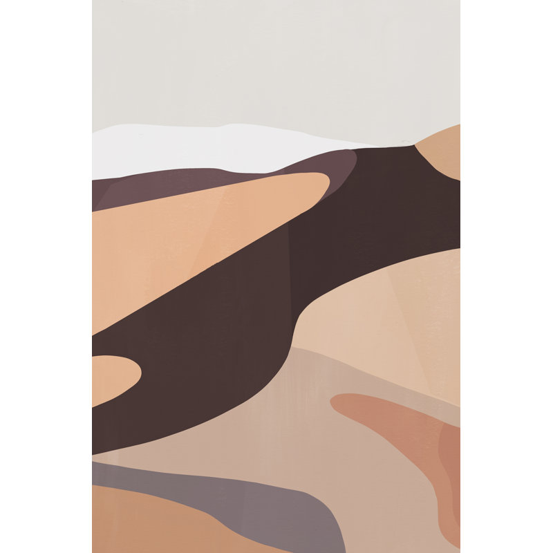 Desert Dunes IV - Graphic Art, 122 cm H x 81 cm W, Black Floater Framed