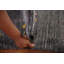 Tapis oriental rayé Gabbeh 9 x 12