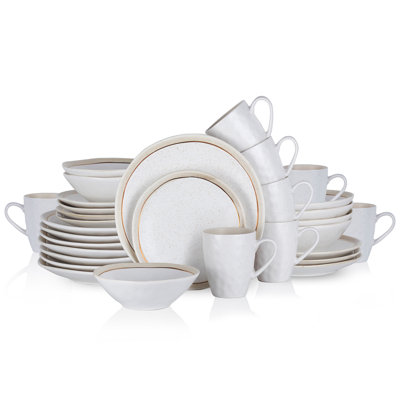 Service de table en porcelaine 32 pièces Stone Lain Clara