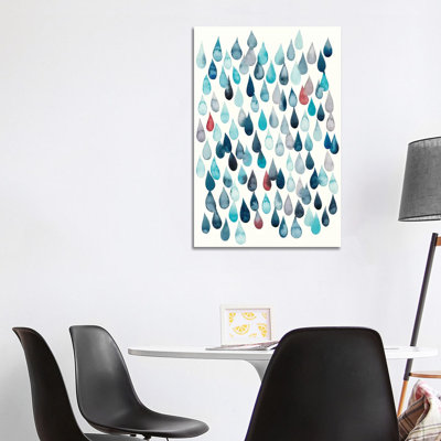 Watercolor Drops I by Grace Popp - Wrapped Canvas Gallery-Wrapped Canvas Giclée