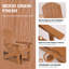 Fauteuil oscillant d'extérieur Hdpe avec dossier réglable à 3 positions (paquet de 1)-1979814885