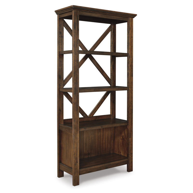 Bibliothèque Baldridge, Brun, (4 tablettes) H 78 po x l 37,5 po x P 16 po