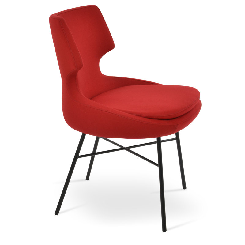 Chaise d'appoint Patara Cross, Wool Red