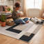 MILO Neutral Geometric Machine Tufted Area Rug-1276226207