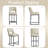 Faux Leather Sled Base Counter Stools with Ergonomic Back - Set of 2-1080539061