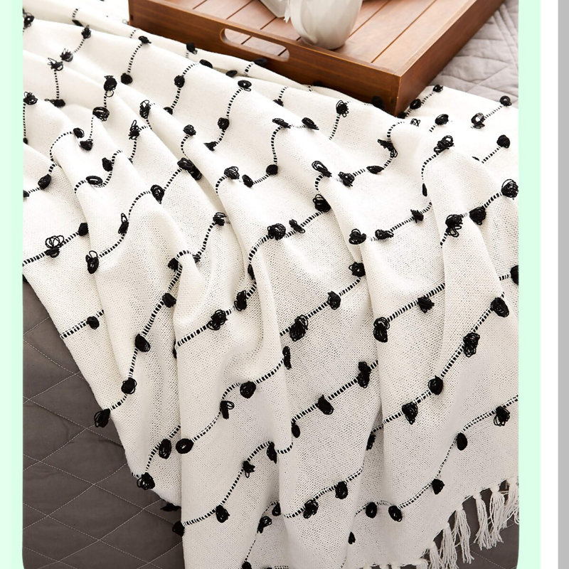 CozyWoven Luxe Throw Blanket, 50x60, Off-White