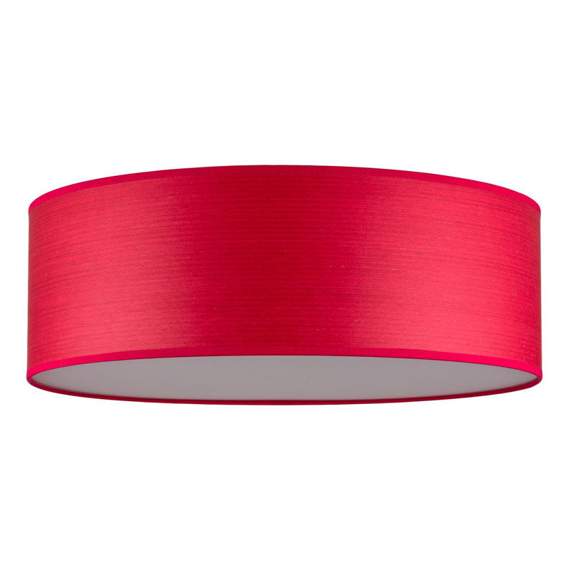 Trece Solid Wood Flush Mount, 20cm H x 45cm W x 45cm D, Red