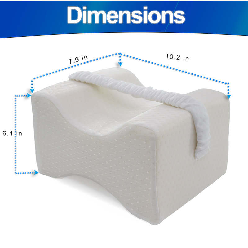 Ergonomic Memory Foam Wedge Pillow for Side Sleepers