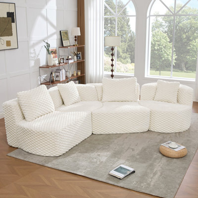 Canapé modulaire modulaire 137,8 po