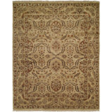 Wool Oriental Area Rug in Beige