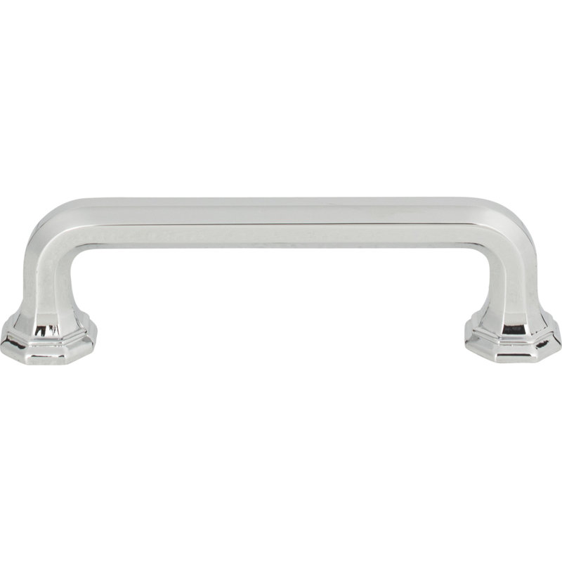 Polished Chrome Traditional Bar Handle with Mounting Hardware