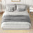 Modern Low Profile Platform Bed With LED Lights-722566746-729449580