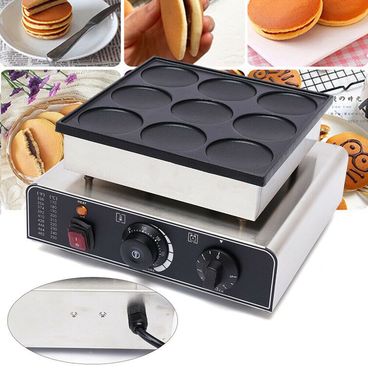Commercial 50pcs Mini Dutch Pancake Waffle Maker Stainless Steel