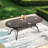 Hammitt Oval Metal Outdoor Dining Table With Umbrella Hole , 86.61'' in. W 41.34'' in. D