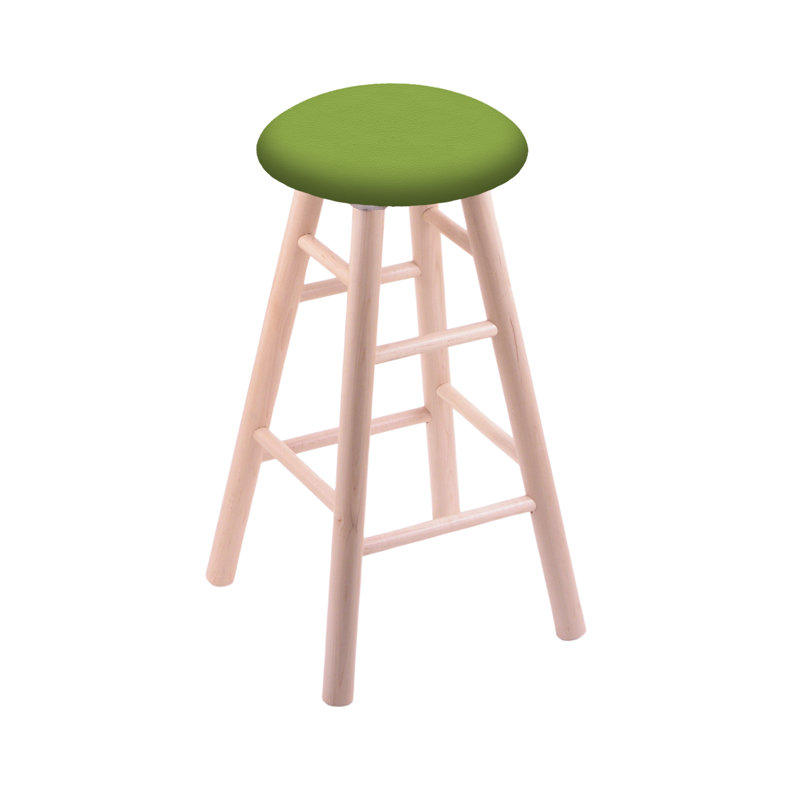 Swivel 36" Extra Tall Stool, Natural Oak, Canter Kiwi Green