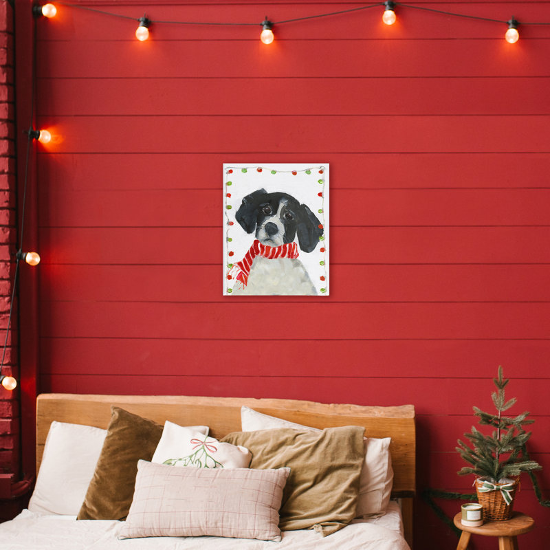 Santa Paws Dog, conception de Sally Swatland, H 20 po x l 16 po
