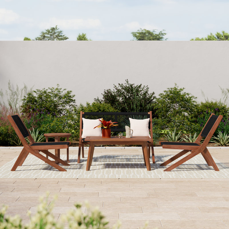 Kismet Sofa Seating Group, Natural/Black