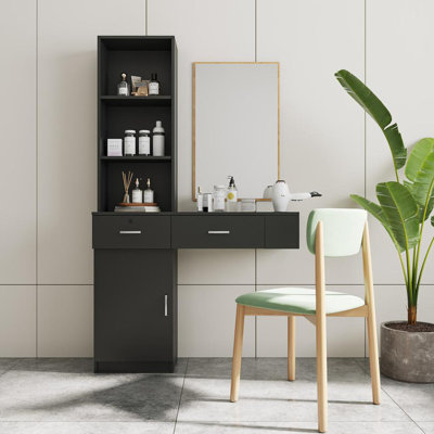 66.93" H Makeup Vanity