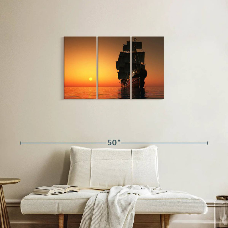 Mehar Old Merchant Ship, 20" H x 33" W
