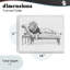 «Lounging Beast Lion», estampe numérique, design par Victoria Barnes-547679715-547679718
