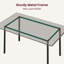 Ensemble de table de salle à manger rustique pour 4 personnes - table en bois à bords biseautés avec 4 chaises rembourrées - pour petits espaces, cuisine d'appartement-436013136-436013141-436013140