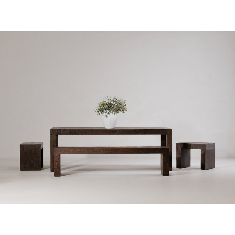 Adams Dining Stool Rustic Brown, Brown