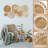 Boho Wall Decor Set Of 8, Handwoven Seagrass Wall Baskets, Round Woven Wall Art For Farmhouse Living Room Kitchen Decor