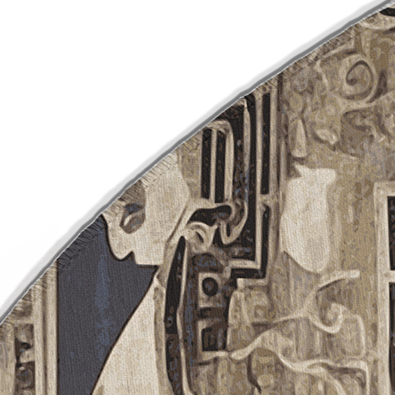 Hephaestus Craft Indoor And Outdoor Area Rug, Round 5'