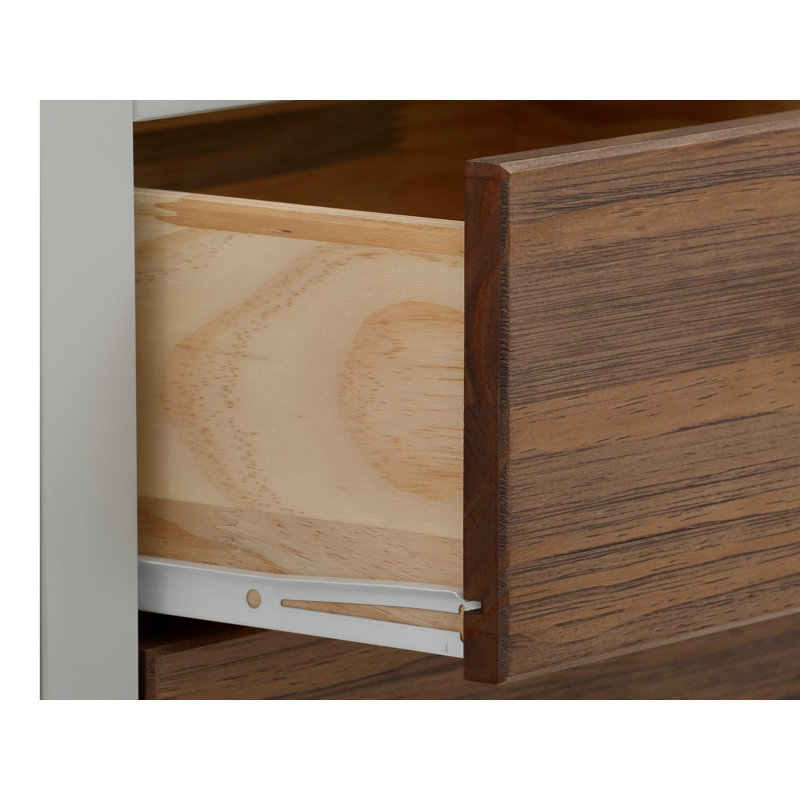 Fanchone 100cm Sideboard, Green/Natural