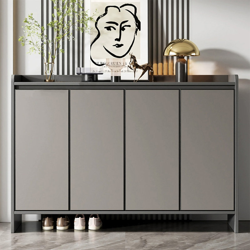 Grey + dark grey Aluminium alloy Shoe Storage