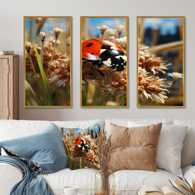 Adventurous Red Ladybug I - Ladybug Wall Art