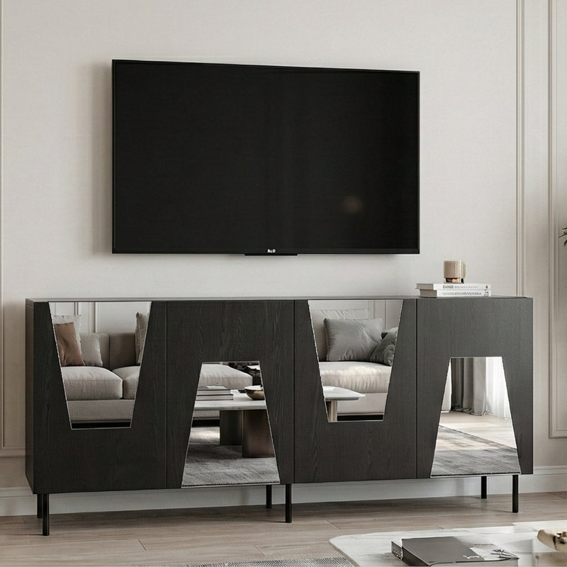 71'' Mirrored Console Table