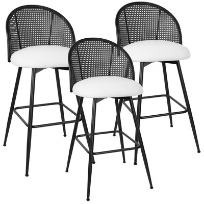 Augustinus Swivel Upholstered Counter & Bar Stool