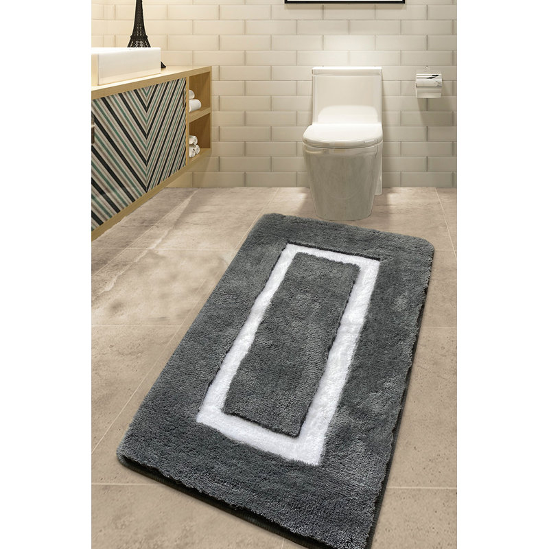 Alon Plastic / Acrylic Non-Slip Bath Mat, Grey