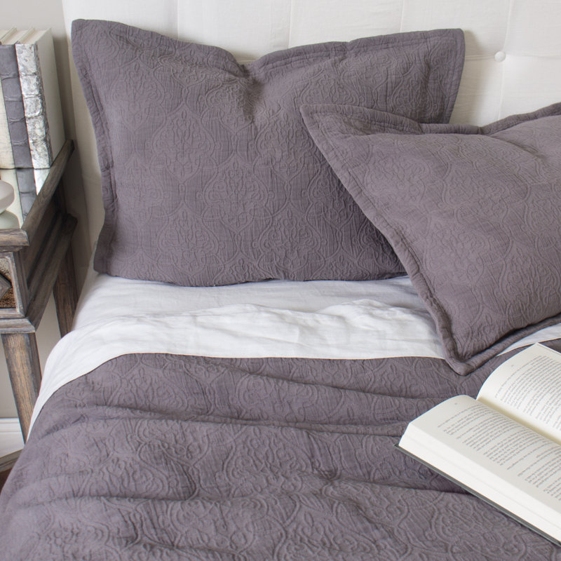 Gwen Percale Quilt, Twin Quilt + 1 Sham, Ivory